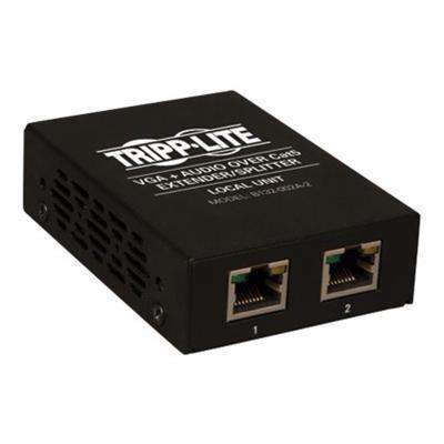 TrippLite B132 002A 2 2 Port VGA with Audio over Cat5 Cat6 Extender Splitter Box Style Transmitter with EDID 1920x1440 at 60Hz Up to 1000 ft.