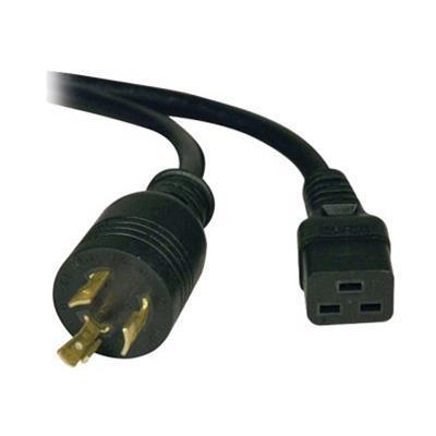 TrippLite P040 012 Heavy Duty Power Extension Cord for PDU and UPS 12AWG IEC 320 C19 to NEMA L6 20P 12 ft.