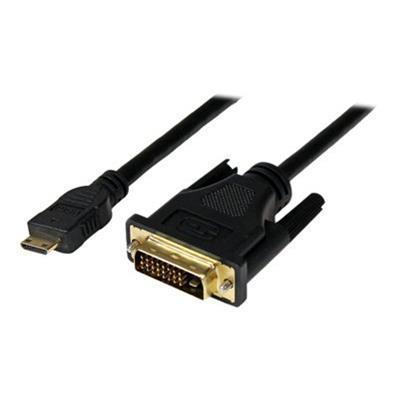 StarTech.com HDCDVIMM3M 3m Mini HDMI to DVI D Cable M M Video cable HDMI DVI DVI D M to mini HDMI M 10 ft shielded black