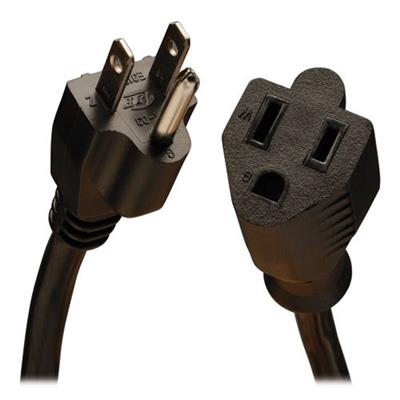TrippLite P024 003 3ft Power Cord Extension Cable 5 15P to 5 15R Heavy Duty 15A 14AWG 3 Power extension cable NEMA 5 15 F to NEMA 5 15P M AC 110 V