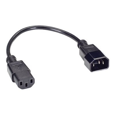 Black Box EPXR26 Power extension cable - IEC 60320 C14 to IEC 60320 C13 - 1 ft - black Black Box EPXR26 Power extension cable - IEC 60320 C14 to IEC 60320 C13 - 1 ft - black