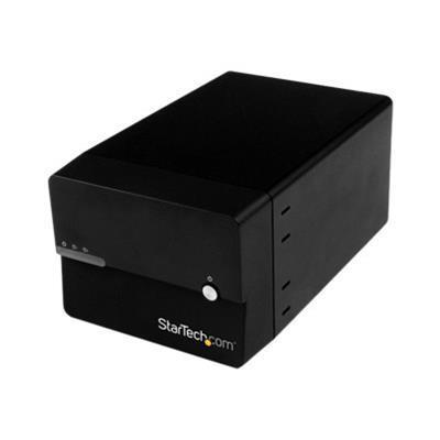 StarTech.com S352BMU3N Dual Bay Gigabit NAS RAID Enclosure for 3.5” SATA Hard Drives w WebDAV and Media Server NAS Media Server w Fan