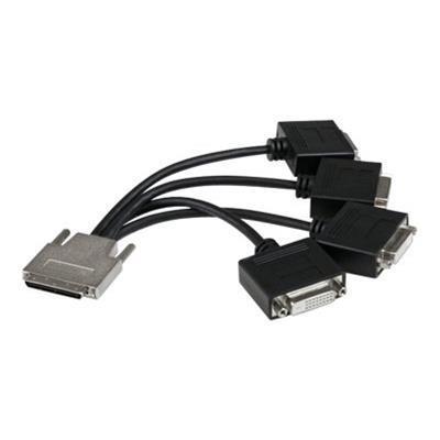 StarTech.com VHDCI24DVI VHDCI to Quad DVI Splitter Breakout Cable VHDCI M to 4x DVI D F