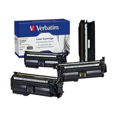 Verbatim 98463 Starter Kit HP CE26x Series Remanufactured Color Laser Toner Cartridge includes 1 unit each CE260A CE261A CE262A CE263A