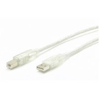10 ft. Transparent USB Cable A-B M/M