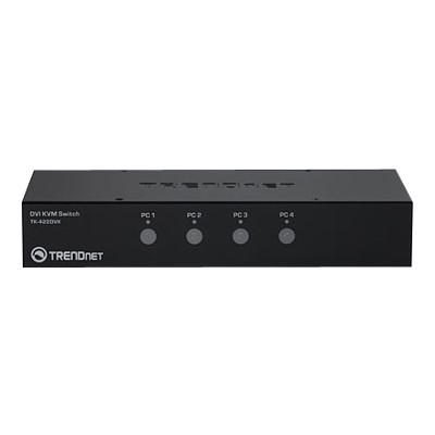 TRENDnet TK-422DVK TK 422DVK - KVM / audio / USB switch - USB - 4 x KVM / audio / USB - 1 local user - desktop TRENDnet TK-422DVK TK 422DVK - KVM / audio / USB switch - USB - 4 x KVM / audio / USB - 1 local user - desktop