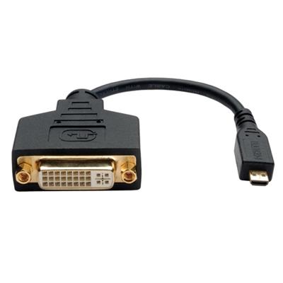 Tripplite P132-06n-micro 6 Inch Micro Hdmi Male Type D Cable To Dvi-d Female Adapter 6