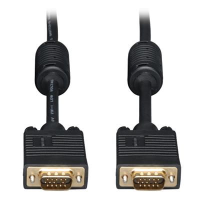TrippLite P502-020 20ft SVGA / VGA Monitor Gold Cable RGB Coax HD15 Male / Male 20' TrippLite P502-020 20ft SVGA / VGA Monitor Gold Cable RGB Coax HD15 Male / Male 20'