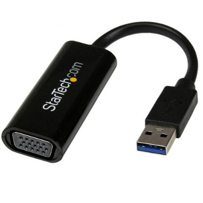 StarTech.com USB32VGAES Slim USB 3.0 to VGA External Video Card Multi Monitor Adapter USB Graphics Card USB Video Card 1920x1200
