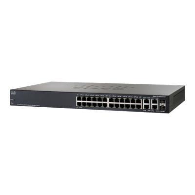 Cisco SF300 24PP K9 NA Small Business SF300 24PP Switch L3 managed 24 x 10 100 PoE 2 x combo Gigabit SFP 2 x 10 100 1000 desktop rack mountabl