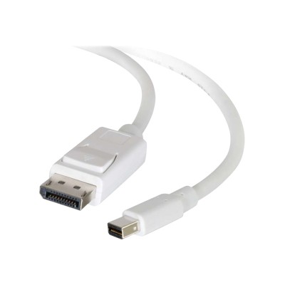 Cables To Go 54298 6ft Mini DisplayPort to DisplayPort Adapter Cable Thunderbolt to DP White DisplayPort cable Mini DisplayPort M to DisplayPort M 6 f