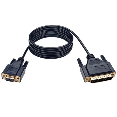 TrippLite P456 006 Null Modem Serial DB9 Serial Cable DB9 to DB25 F M 6 ft.