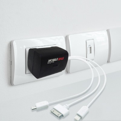Mobile Edge MEAUWC DualPower 3.1 AC Dual USB Charger