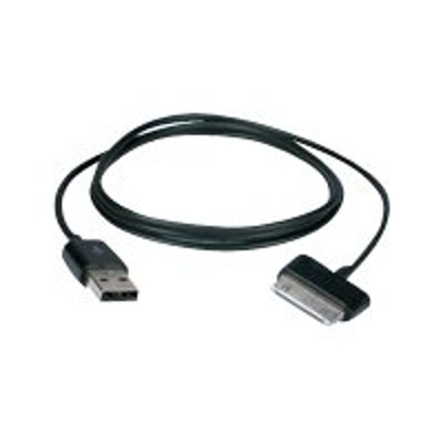 QVS AST 5M Charging data cable USB M to Samsung 30 pin Dock Connector M 16.4 ft white for Samsung Galaxy Tab 10.1 Tab 10.1N Tab 10.1V Tab 2 Ta