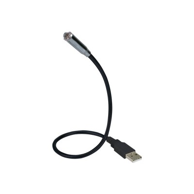 QVS USB L1B Flexible USB LED Notebook Light USB light black 1.2 ft
