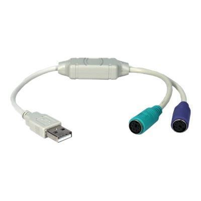 QVS USB PS2YB Keyboard mouse adapter USB