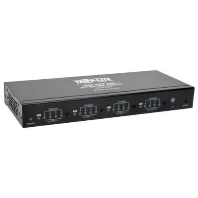 TrippLite B126 4X4 4 x 4 HDMI over Cat5 Cat6 Matrix Splitter Switch Box Style Transmitter Video and Audio 1080p @ 60 Hz Up to 175 ft.