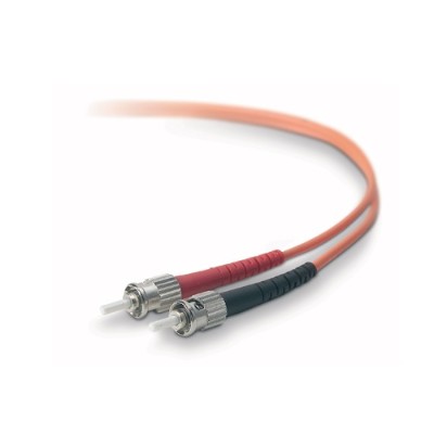 Belkin A2F20200 02M Patch cable ST PC multi mode M to ST PC multi mode M 6.6 ft fiber optic 62.5 125 micron OM1 orange B2B