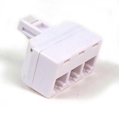 Belkin F8v107-3 Phone Splitter - Rj-12 (m) - Rj-12 (f) - Ivory