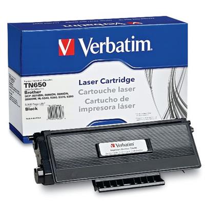Verbatim 98328 Brother TN650 Remanufactured Laser Toner Cartridge Verbatim 98328 Brother TN650 Remanufactured Laser Toner Cartridge