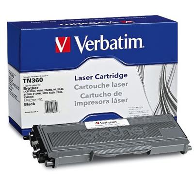 Verbatim 98331 Brother TN360 Remanufactured Laser Toner Cartridge Verbatim 98331 Brother TN360 Remanufactured Laser Toner Cartridge