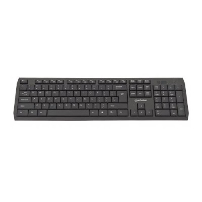 Manhattan 178723 Multimedia Keyboard - USB Black Manhattan 178723 Multimedia Keyboard - USB Black