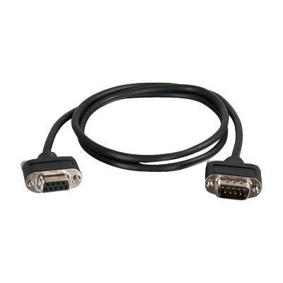 Cables To Go 52185 CMG Rated DB9 Low Profile Null Modem M F Null modem cable DB 9 M to DB 9 F 10 ft molded thumbscrews black