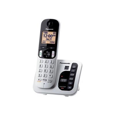 Panasonic KX TGC220S KX TGC220S Cordless phone answering system with caller ID call waiting DECT 6.0 silver