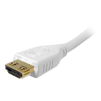 Comprehensive MHD MHD 18INPROWHT Pro AV IT Series MicroFlex HDMI with Ethernet cable HDMI M to HDMI M 1.5 ft triple shielded white